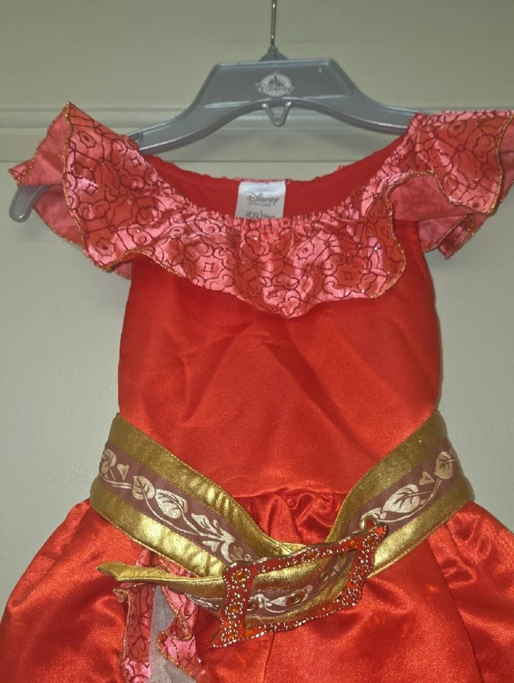 Disney Red and Gold Girls' Princess Dress Costume